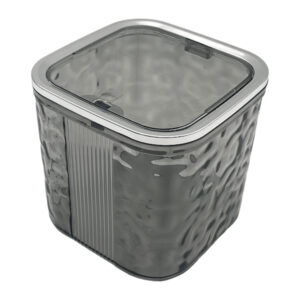 Органайзер пласт 15*15*14см з кришкою Прозорий Рельєфний арт.HL2329 (25-А43)