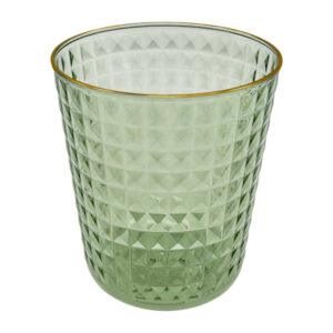 Стакан д/дрібничок 9*10,5см пластик Прозорий Рельєфний арт.JSM9943 (25-А45)