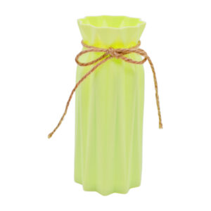 Ваза д/квітів Пластикова 17,5см Ребриста д/сухоцвіту Кольорова арт.Y154-001_