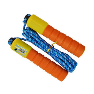 Скакалка JUMP 1шт з лічильником, мотузка нейлон, м'які ручки 13,5-23-3см