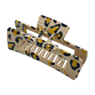 Краб д/волосся пластик 10см Леопард Мокко арт.67#-JZ06 *12_