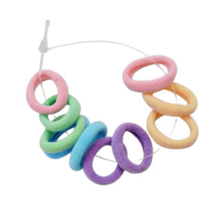 Резинка д/вол Дитяча Міні Яскрава Набір 10шт арт.67#-SP004_