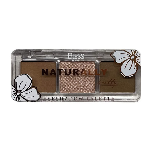 Тіні д/повік BLESS  Naturally pretty  тріо № 01