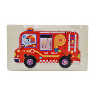 Іграшка дерев'яна 3D пазл Транспорт Мікс арт.6 (75#-07)