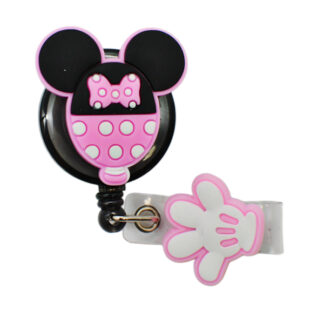 Тримач д/бейджика дитячий 1шт Mickey Mouse з висувною катужкою *12_