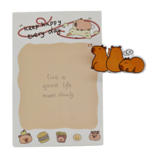 Стікери 1шт Капібара з кліпсою арт.137#-05_