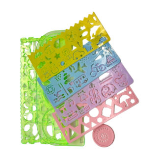 Лінійка-трафарет Набір 7шт арт.7112_