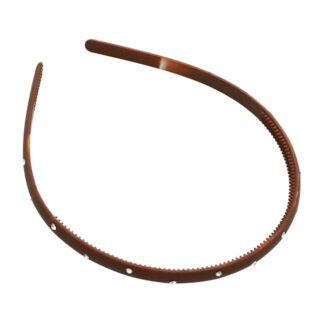 Обруч д/волосся 1шт пластик 1см Кольоровий стрази арт.67#-F08 *12_