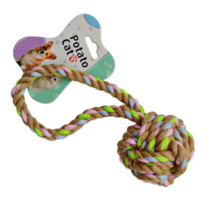 Іграшка д/собак PotatoCat 1шт М'ячик з шпагату арт.KR-2420 *12