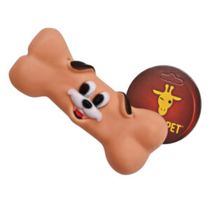 Іграшка д/собак Winky Pet 1шт Кістка Смайл з пищалкою арт.KR-2417 *12