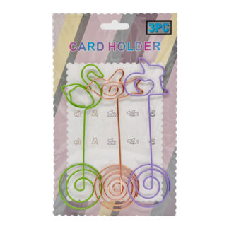 Тримачі д/карток металеві Фігурні Набір 3шт арт.1221-A06 *12