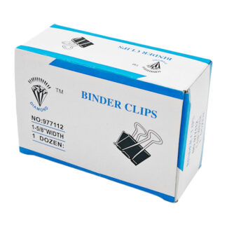 Набір Біндерів Diamond 41мм 12шт арт.977112 (1221-A07)