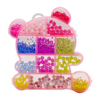 Набір д/плет браслетів з бісеру у фігурному футлярі арт.173-09 *12