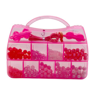 Набір д/плет браслетів з бісеру у футлярі Сумочка з аксесуарами арт.173-11 *12