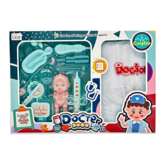 Іграшка 502PEILIANG Набір лікаря 11предметів +халат арт.QH041693 (502-163)