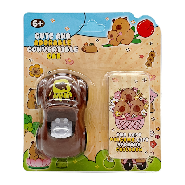 Конструктор Капібара з машинкою 1шт на блістері арт.85070 (QH203144)