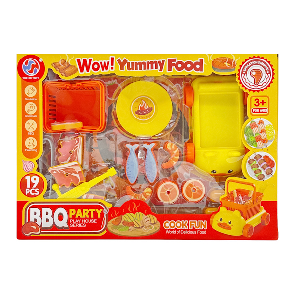 Іграшка Yuehui Toys Набір для BBQ 19 предметів арт.2019-229/30 (QH151795)