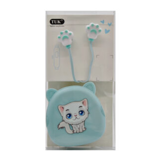 Навушники TUK Дитячі провідні з футляром Котик арт.T-072 *12