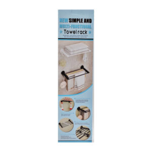 Вішалка настінна д/рушників на 5 тримачів металева арт.WSB3001 (171-10)_