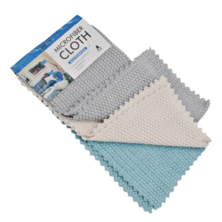 Ганчірка Microfibre д/кухні 3шт 30*30см Соти *12_