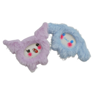 Заколка-прищіпка д/вол 1шт Хутряна Labubu/Sanrio арт.67#-F013/14 *100_