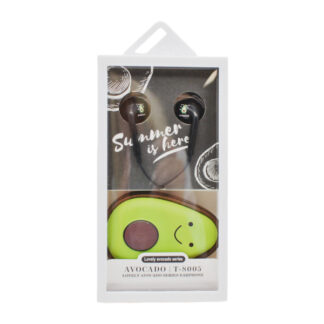 Навушники TUK Дитячі провідні з футляром Авокадо арт.T-8005_