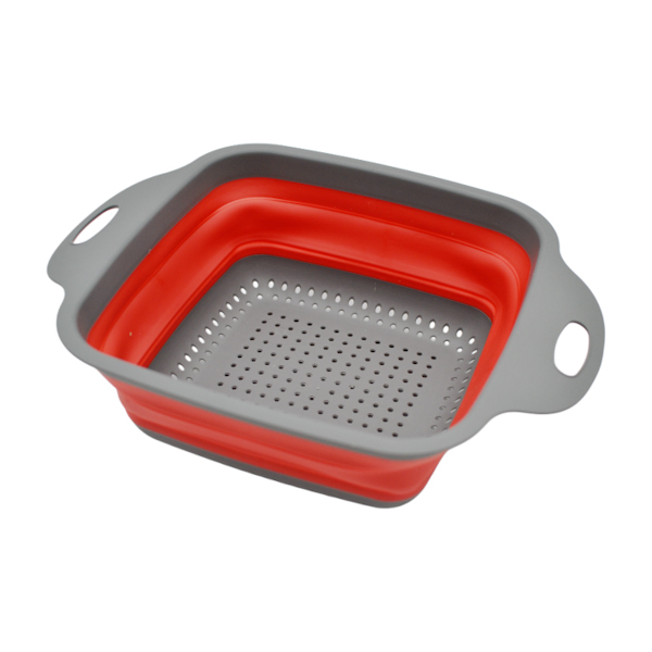 Друшлаг силіконовий складний 24см Квадратний арт.174#-32_