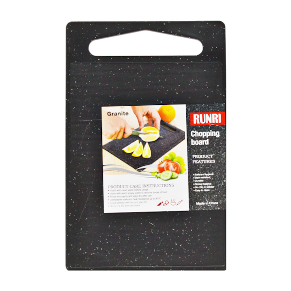 Дошка кухона RUNRI пластикова 31*20 1шт Чорна арт.31891-3_