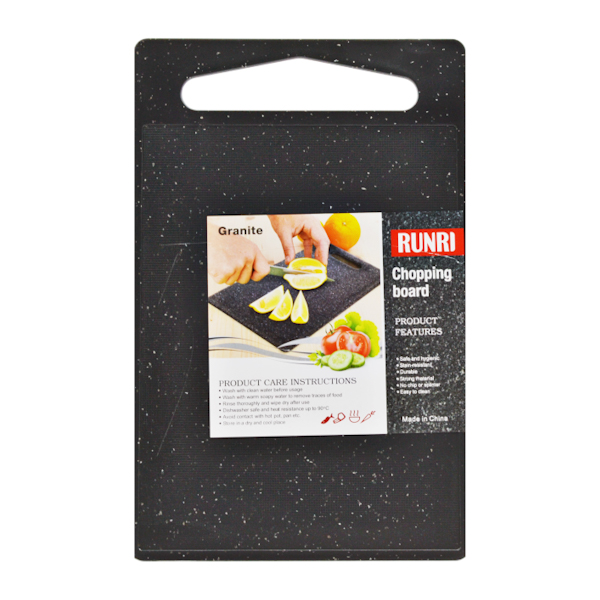 Дошка кухона RUNRI пластикова 37*25 1шт Чорна арт.31891-5_