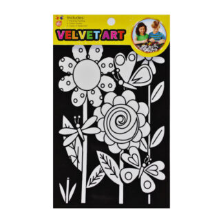 Набір д/творчості Velvet ART Розмальовка з пігментними картками арт.А-9 *12