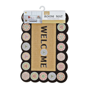Килим придверний 40*60 гумова основа Welcome Фігурний арт.297#-18_