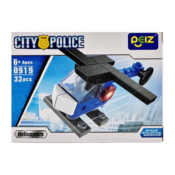 Конструктор Peiz 1шт Поліцейська техніка міні арт.0919-0922 *20