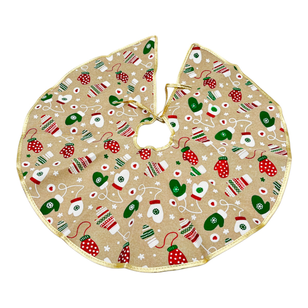 Новорічний декор Килимок-спідниця п/ялинку 58см Візерунок Мікс арт.95-12/15 *6
