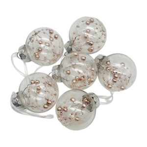 Набір кульок на ялинку 6см 6шт з наповненням