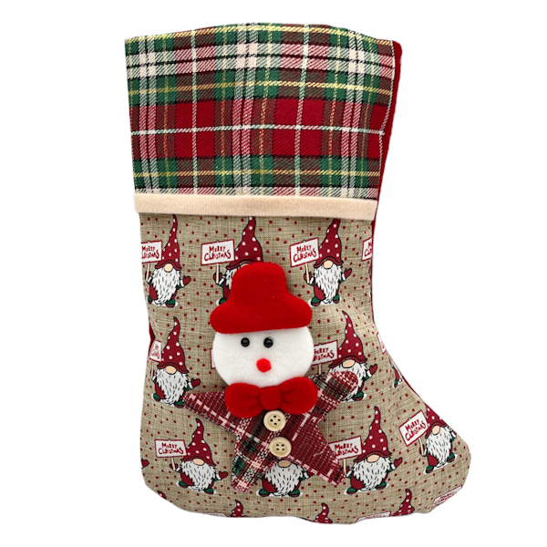 Новорічний декор Різдвяна шкарпетка 1шт 30см арт.95-25 *12