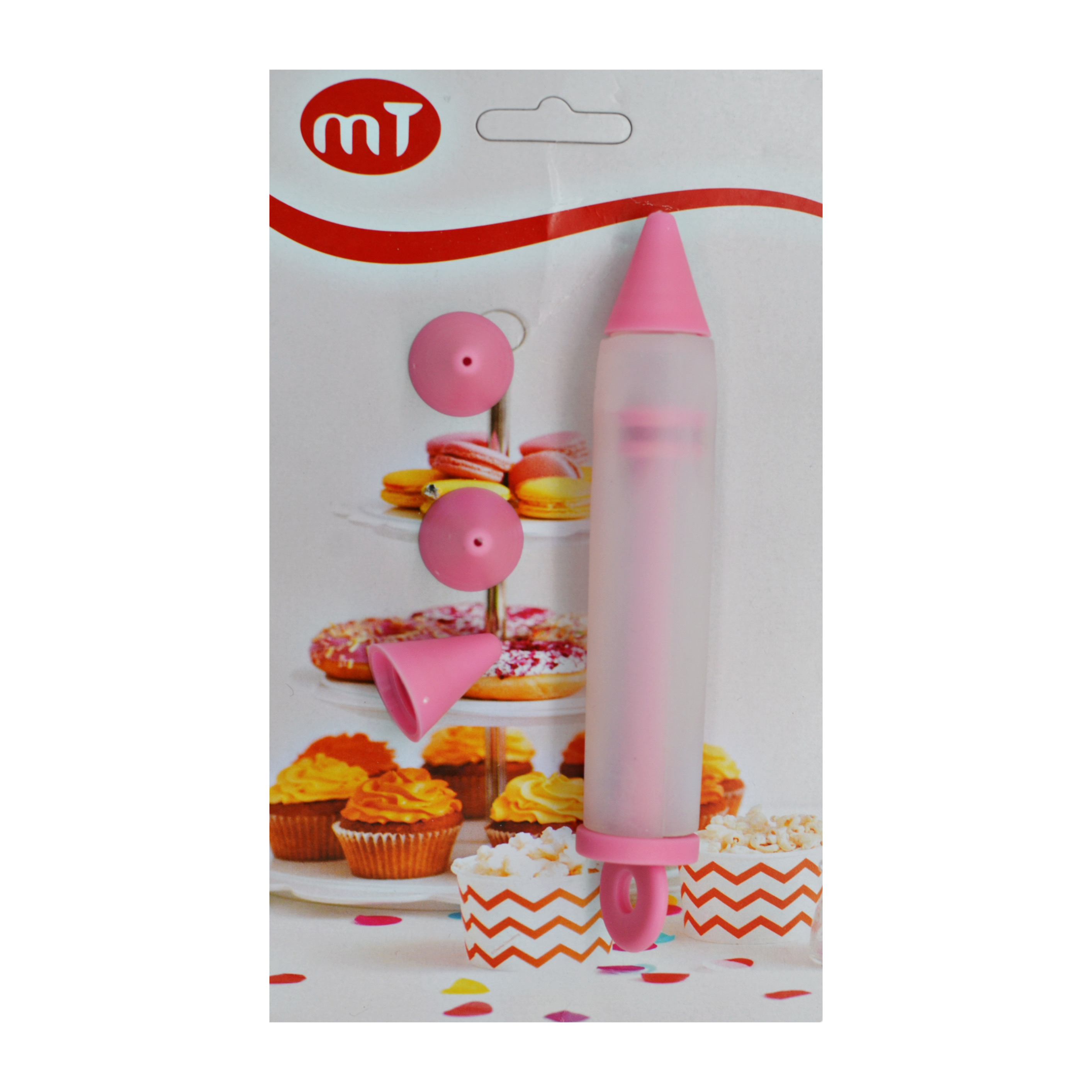 Шприц кондитерський MT +3 насадки арт.1118-30_