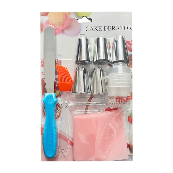 Набір для кондитера.Cake Derator 5 насадок/кисть/шпатель/щіточка арт.1118-5_