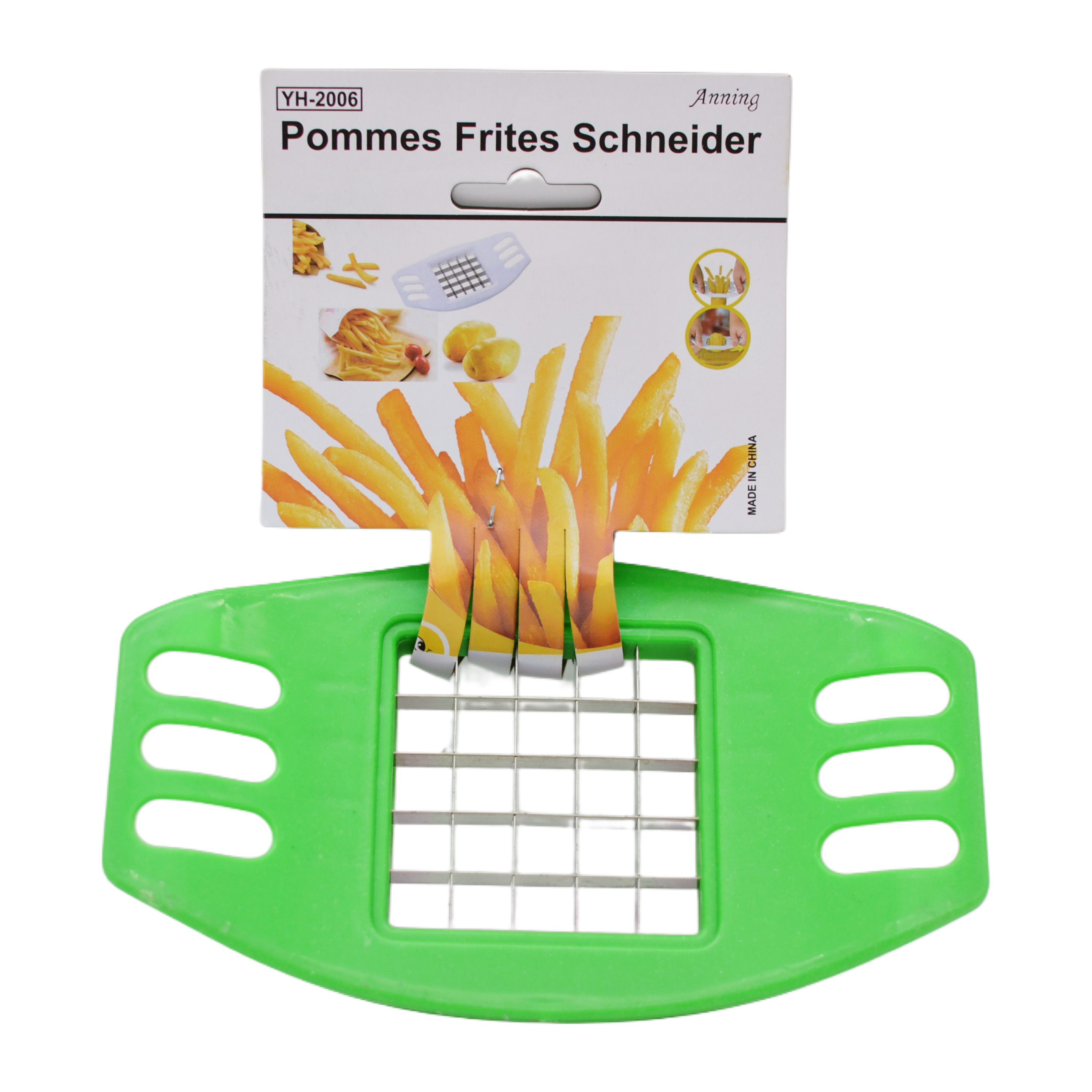 Ніж для картоплі фрі Anning 1шт пластикова ручка арт.1118-28_