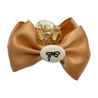 Краб д/волосся пластик 4см Бант Мокко мікс 1шт арт.11167#-F027