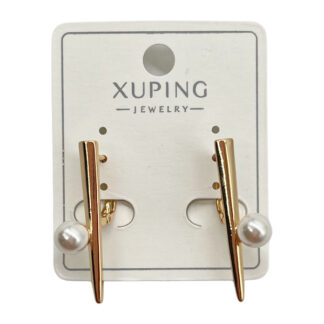 Сережка Золотиста XUPING Перлина Середня 4/5/17/20/80/144/153/212 1шт__