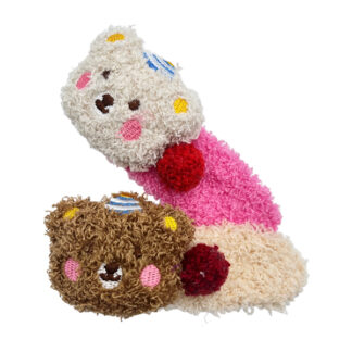 Заколка д/вол 1шт Тедді Тваринки Мікс арт.11167#-F064_