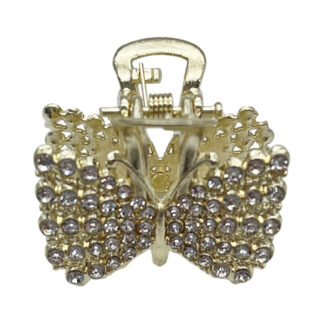 Краб д/вол металевий 1шт 3см Стрази Мікс арт.11167#-F109 *12