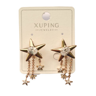 Сережка Золотиста XUPING пусети з підвіскою 154/162/164/220 1шт_