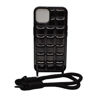 Чохол д/тел силікон iPhone 13 Кольоровий з шнурком_*4