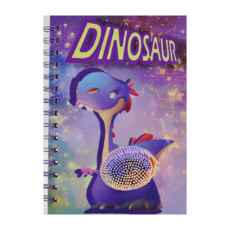 Блокнот А5 Антистрес HappyFood/Dinosaur в лінію на спіралі Мікс арт.1075#-18/19 *10_