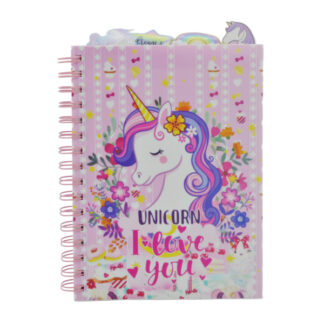 Блокнот А5 Малюнок на спіралі з закладками Мікс арт.1075#-10-13 *4_