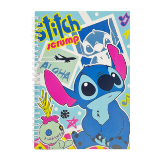 Блокнот А5 Стіч на спіралі в клітинку арт.6107(1055#-02) *12_