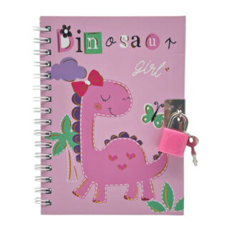 Блокнот А6 на спіралі з замочком Малюнок Мікс арт.1075#-05 *4_