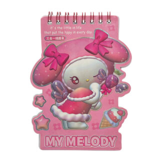 Блокнот А7 Герої мультиків з наклейками на спіралі *24_