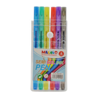 Ручка гелева кольорова JiaHaoStationery набір 6шт арт.JH-919 *24_